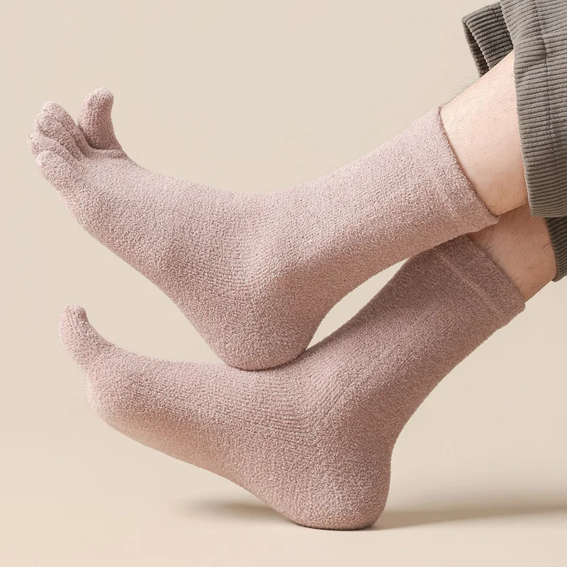 6/12 Pairs Thick Thermal Split - Thermal Sock Winter ulasan dan harga