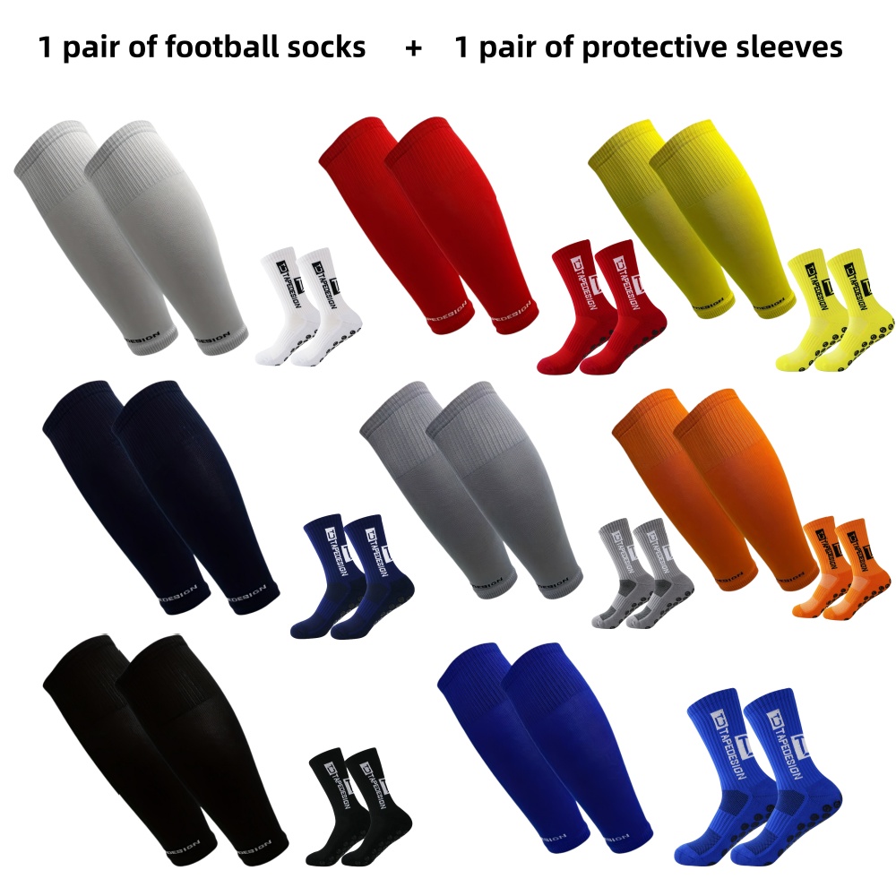 1 pair of football socks+1 pai - Compression Sleeve Calf ulasan dan harga