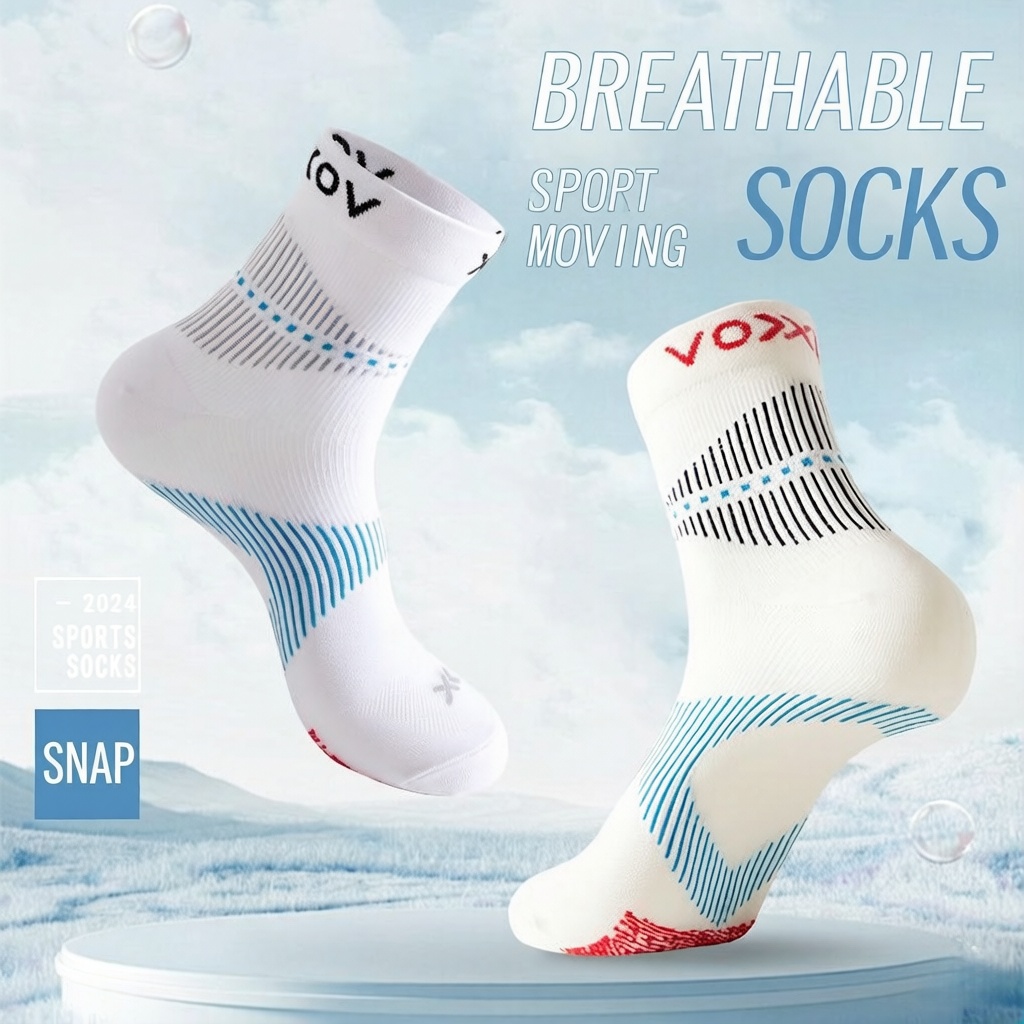 WRELS 1/2/3 Pairs Running Spor - Athletic Sock Cushion ulasan dan harga