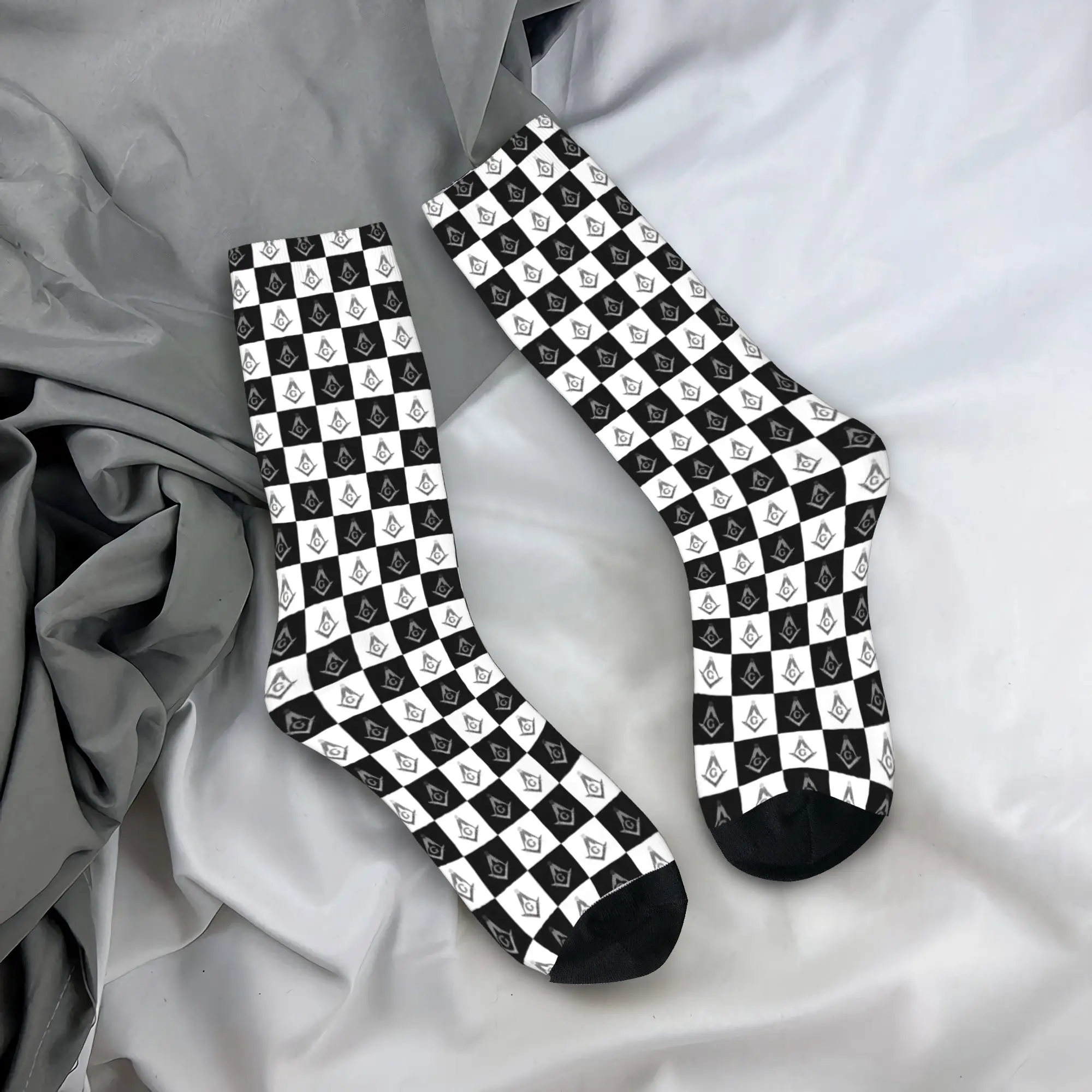 Custom Freemason Checkered Pat - Dress Sock Men ulasan dan harga