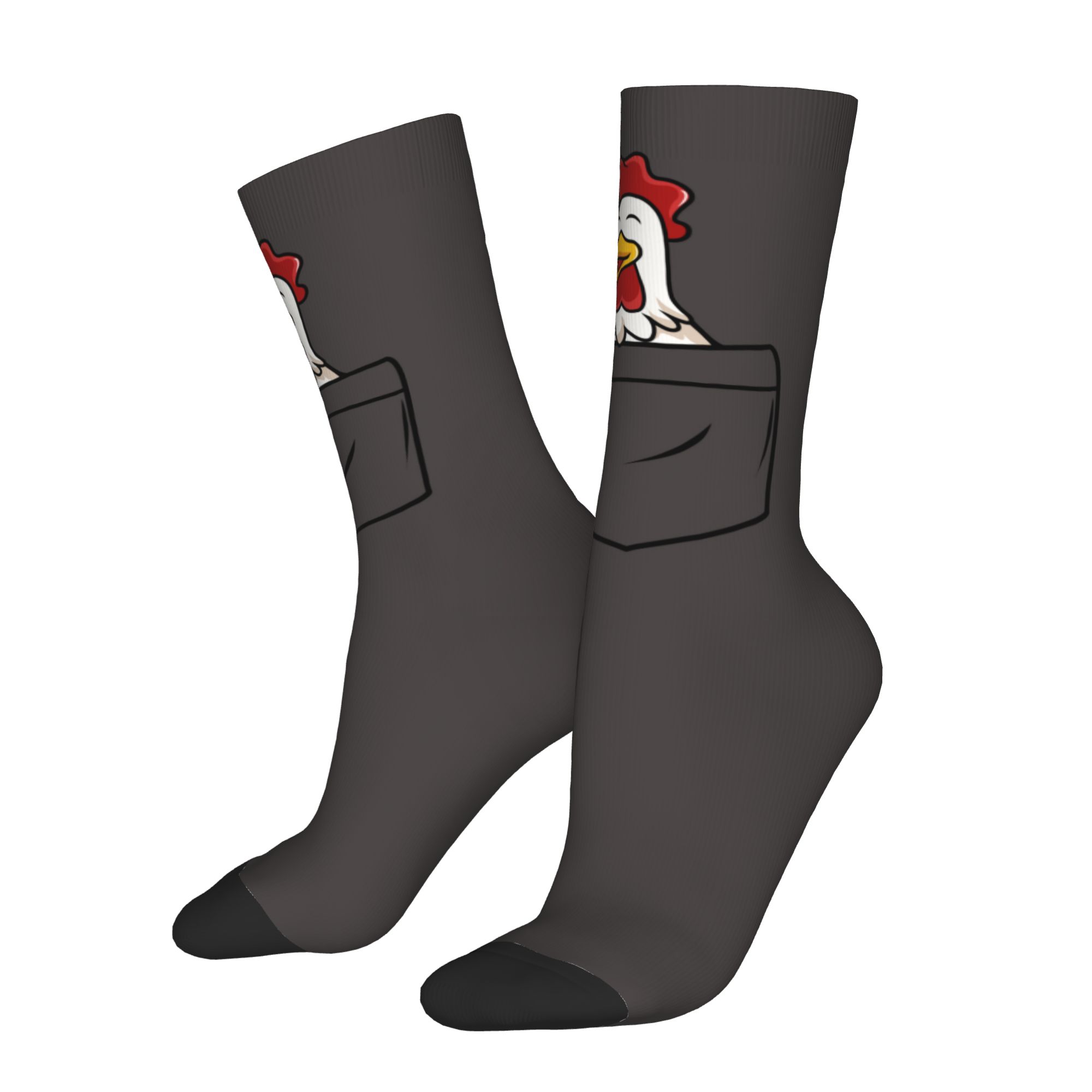 Custom Pocket Animal Rooster M - Dress Sock Men ulasan dan harga