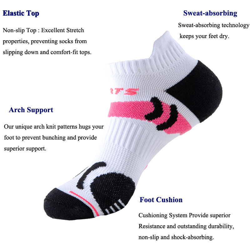WRELS 1/2/3 Pairs Athletic Soc - Athletic Sock Cushion ulasan dan harga